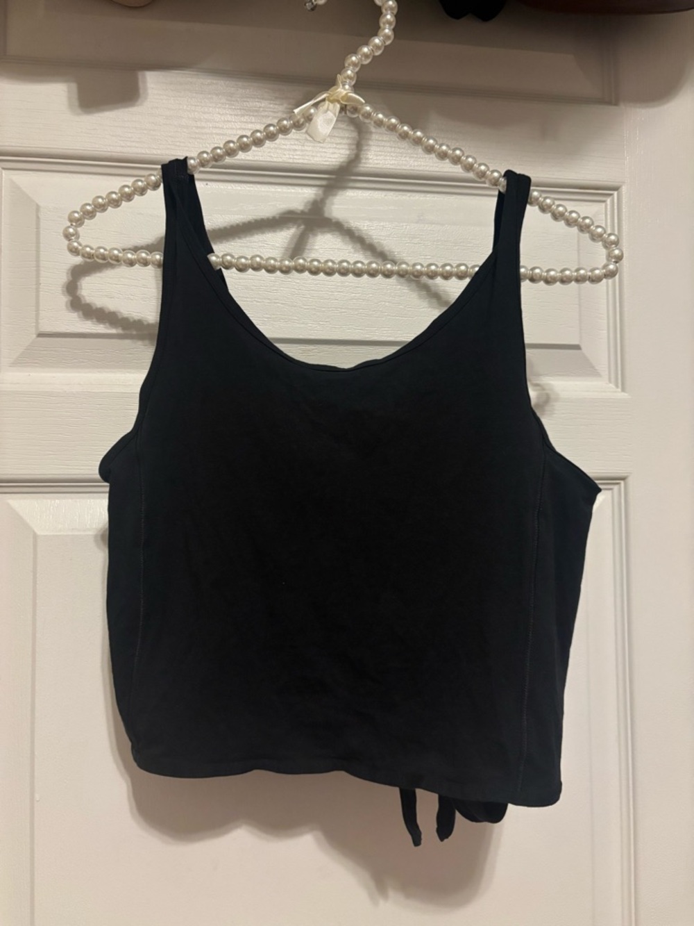 lululemon athletica Black Crop Tank Top